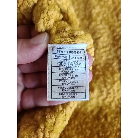 BB Dakota Women's Sweater Size S Yellow - Picture 9 of 10
